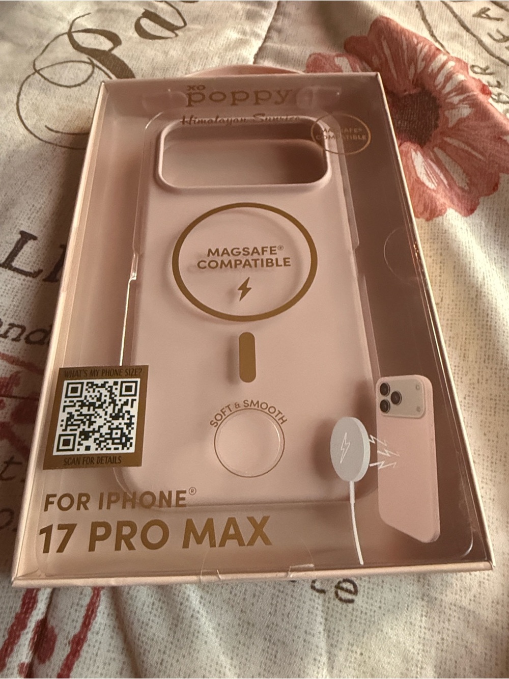 XO Poppy Himalayan Sunrise MagSafe Compatible iPhone 17 Pro Max Case - Pink
